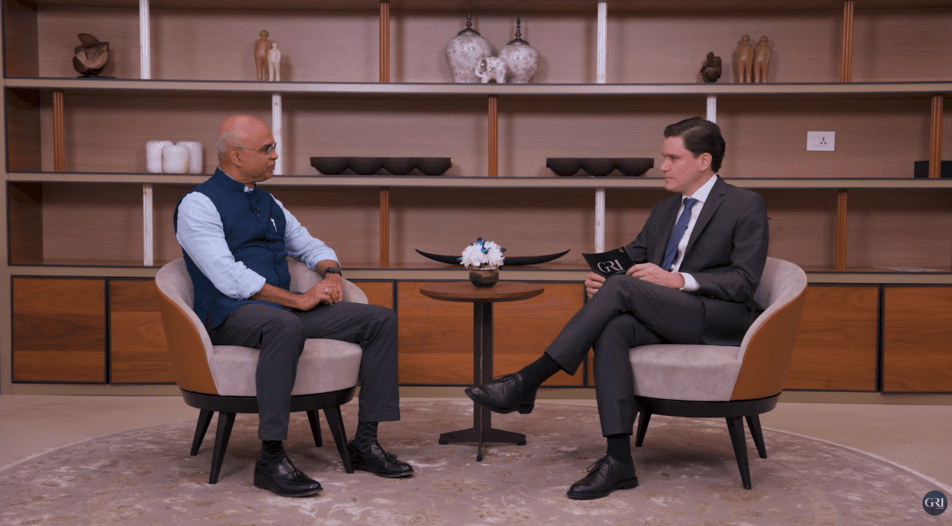 Rodrigo Branchini in front of Vinayak Pai during an exclusive interview on Indian Real Estate